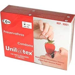 Preservativi Unilatex Rosso & Fragola 144pz