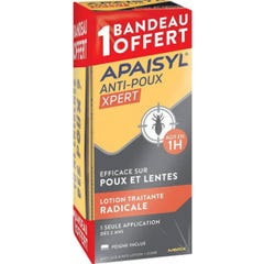 Apaisyl Xpert Lotto lento trattamento pidocchio 200Ml+Band