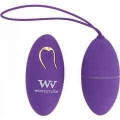 Womanvibe Alsan Huevo Vibrador Control Remoto Silic Púrpura 1ud