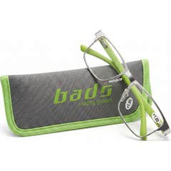 Bads Glasses Reading Glasses Silver-Green +2.0 1pc
