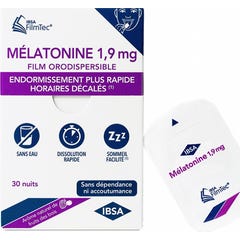 Ibsa Melatonina 1,9 mg 30 Films Bucodispersables