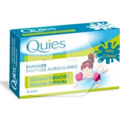 Quies tapón oído silicona natación infantil 6uds