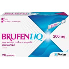 Mylan Brufen Liq 200mg Ibuprofeno Suspensão Oral 20 Saquetas