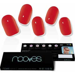 Nooves Crimson Red Premium Luxe Solid  Lámina Uñas Rojo 20uds