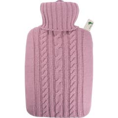 Hugo Frosch Wärmflasche Bezug Mesh Rose 1,8l