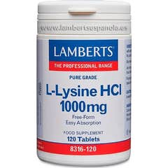 Lamberts L-Lisine HCL 1000mg 120 Tabletas Lamberts L-Lisine HCL 1000mg 120 Tabletas