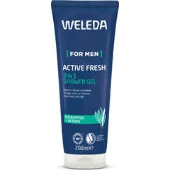 Weleda For Men Active Fresh 3 i 1 Duschgel 200 ml