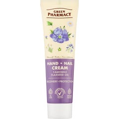 Green Pharmacy Crema de Manos y Uñas Camomila Linaza 100 ml