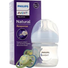 Philips Avent Natural Response Set Babyflasche 125ml + Schnuller Ultra Air +0M
