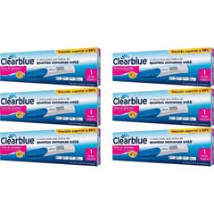 Clearblue Pack Prueba de embarazo Indicador de semanas 6 Pruebas