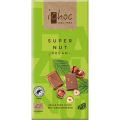 iChoc Chokolade med hasselnødder Bio Vegan 80g