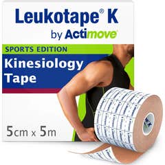 Leukotape K Vendaje Neuro Muscular Tecnica Vnm beige 5 Cm X 5 C