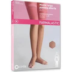 Farmalastic Medium Long Compression Normal Open Toe Camel T-EG Farmalastic Medium Long Compression Normal Open Toe Camel T-EG