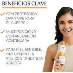 Eucerin Sensitive Protect Sun Spray Clear Dry Touch SPF50+ 200ml Eucerin Sensitive Protect Sun Spray Clear Dry Touch SPF50+ 200ml