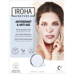 Iroha Nature Mascarilla Antioxidante y Antiedad Q10 20 ml