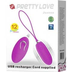Pretty Love Rechargeable Vibrating Egg Joanna Striated 1ud