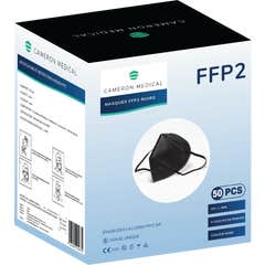 Cameron Medical Mascarilla FFP2 NR Negra 50uds