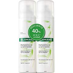 Klorane Pack Champú Seco Leche de Avena 2x150ml