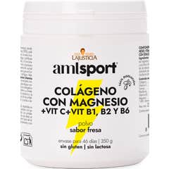 AMLSport Colágeno Con Magnesio+VIT.C+B1.B2.B6 Fresa 350gr