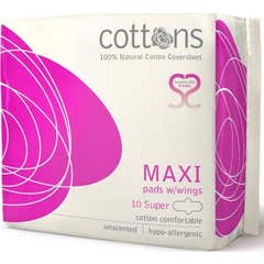 Cottons Organic Maxi Pads 10uds