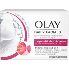 Olay Cleanse Daily Facials Micellar Toallitas Secas Pn 30 Uds
