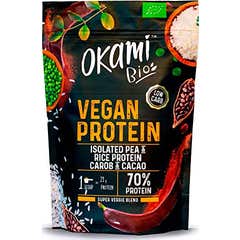 Okami Bio Proteína BIO de Guisante Arroz Cacao y Algarroba 500g