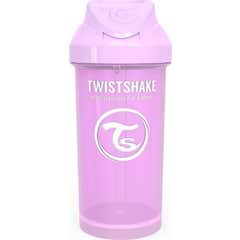 Twistshake Lila Becher mit Strohhalm 360ml
