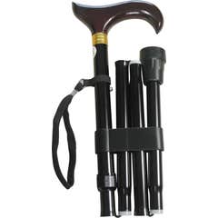 Identites Faltbarer Spazierstock aus Aluminium Schwarz 1ut Identites Faltbarer Spazierstock aus Aluminium Schwarz 1ut