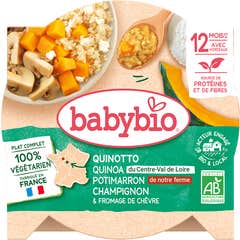 BabyBio Quinotto Quinoa Calabaza Champiñon +12M 230 g