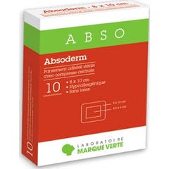 Marque Verte Absoderm Apósitos Adhesivos 8x10cm 10uds