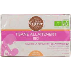Gifrer Infusión Lactancia Melocotón y Albaricoque Bio 20 Sobres
