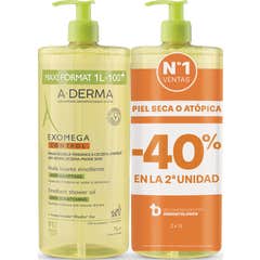 A-Derma Exomega Control Aceite Limpiador 2x1000 ml