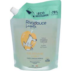 Rivadouce Loupiots Gel de Ducha Chapeau l'Abricot Recarga 750 ml
