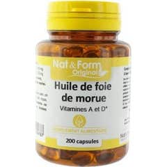 Aceite de Hígado de Bacalao en Forma Natural 200 caps