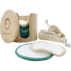 NaturBrush Make-Up Remover Discs Pack + Bamboo Box