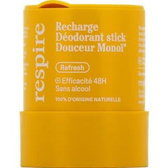 Respire Recarga Desodorante Stick Suave Monoï Bio 50 g