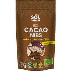 Solnatural Cacao Nibs Crudo Raw Bio 150g