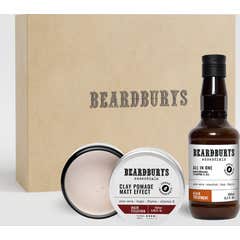 Beardburys Essentials Kit Clay Cera Mate + Champú All in One
