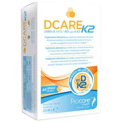 Procare Dcare K2: Vitamina D3+K2 84caps