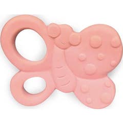 Tikiri naturgummi sommerfugl bidering pink 1ut