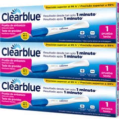 Clearblue Pack Prueba de embarazo 1 minuto 3 Pruebas