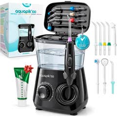 Aquapik100® Waterflosser Irrigador Dental 600 ml 10 Niveles Negro 1 ud