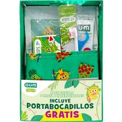 GUM Pack Necessaire Kids 2+ Tandenborstel + Tandpasta + Interdentale Ragers