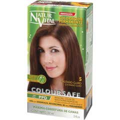 NaturVital Colore Permanente per Capelli Coloursafe 5 Light Brown 150ml