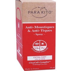 Para'Kito Spray Antizanzare e Zecche Protezione Extra-Forte 75ml