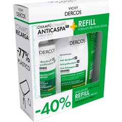 Vichy Champú Anticaspa Dercos Cabello Seco 390 ml + 500 ml