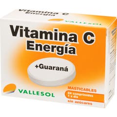 Vallesol vitamina C + guaraná 24comp