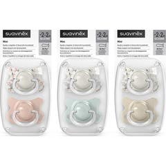 Suavinex Fusion -2 Chupete Silicona Fisiológico 2 Meses 2 uds