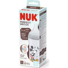 Nuk Perfect Match Biberón Silicona Pp 3+M Mickey 260ml 1ud