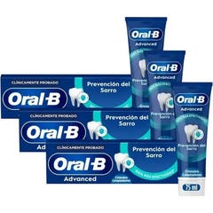 Oral-B Advanced Prevención del Sarro Dentífrico Menta 3x75 ml